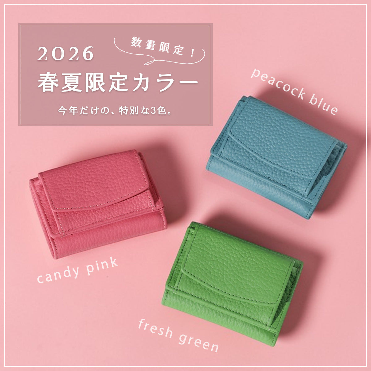 Charis Poche 【本革】ミニウォレット ab-lw005