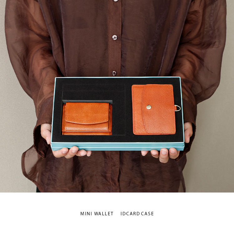 Charis Poche【小さい財布・IDケース 2点セット】ab-lw502-ab-cd504