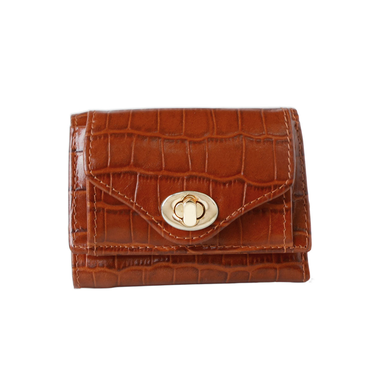 Charis Poche【本革】クロコ型押し 小さい財布 ab-lw512