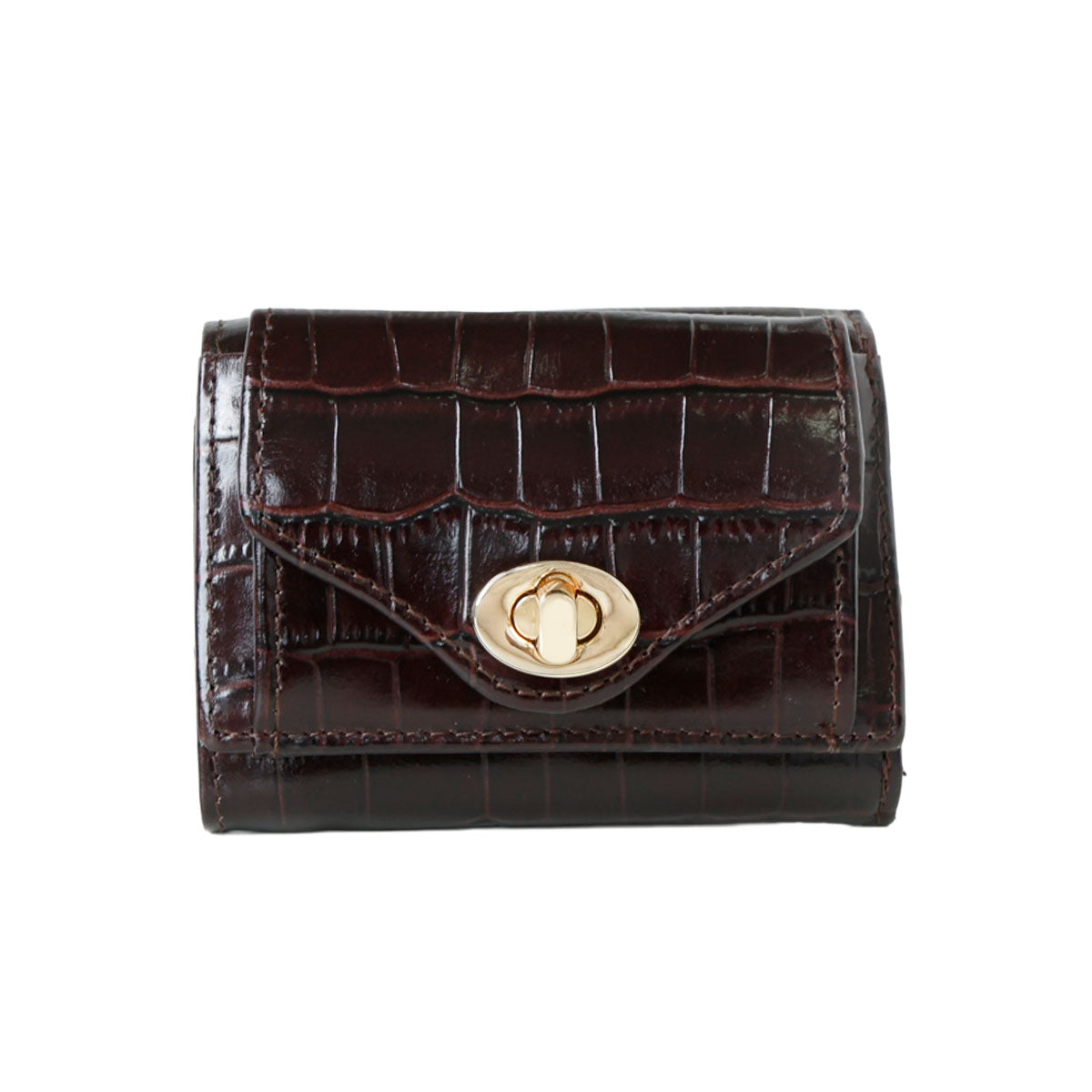 Charis Poche【本革】クロコ型押し 小さい財布 ab-lw512