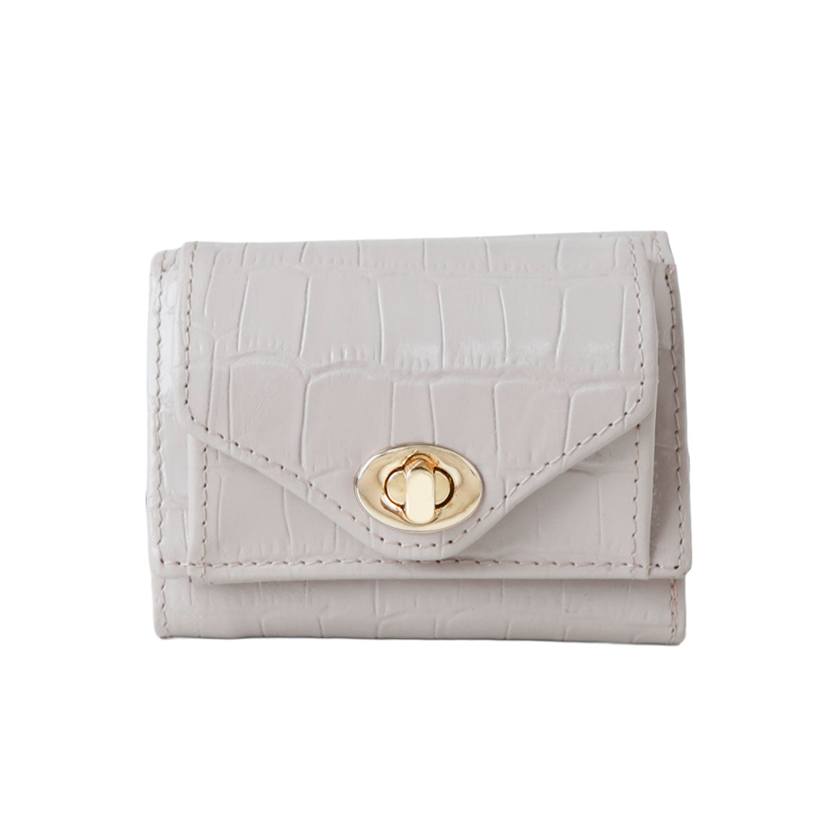 Charis Poche【本革】クロコ型押し 小さい財布 ab-lw512