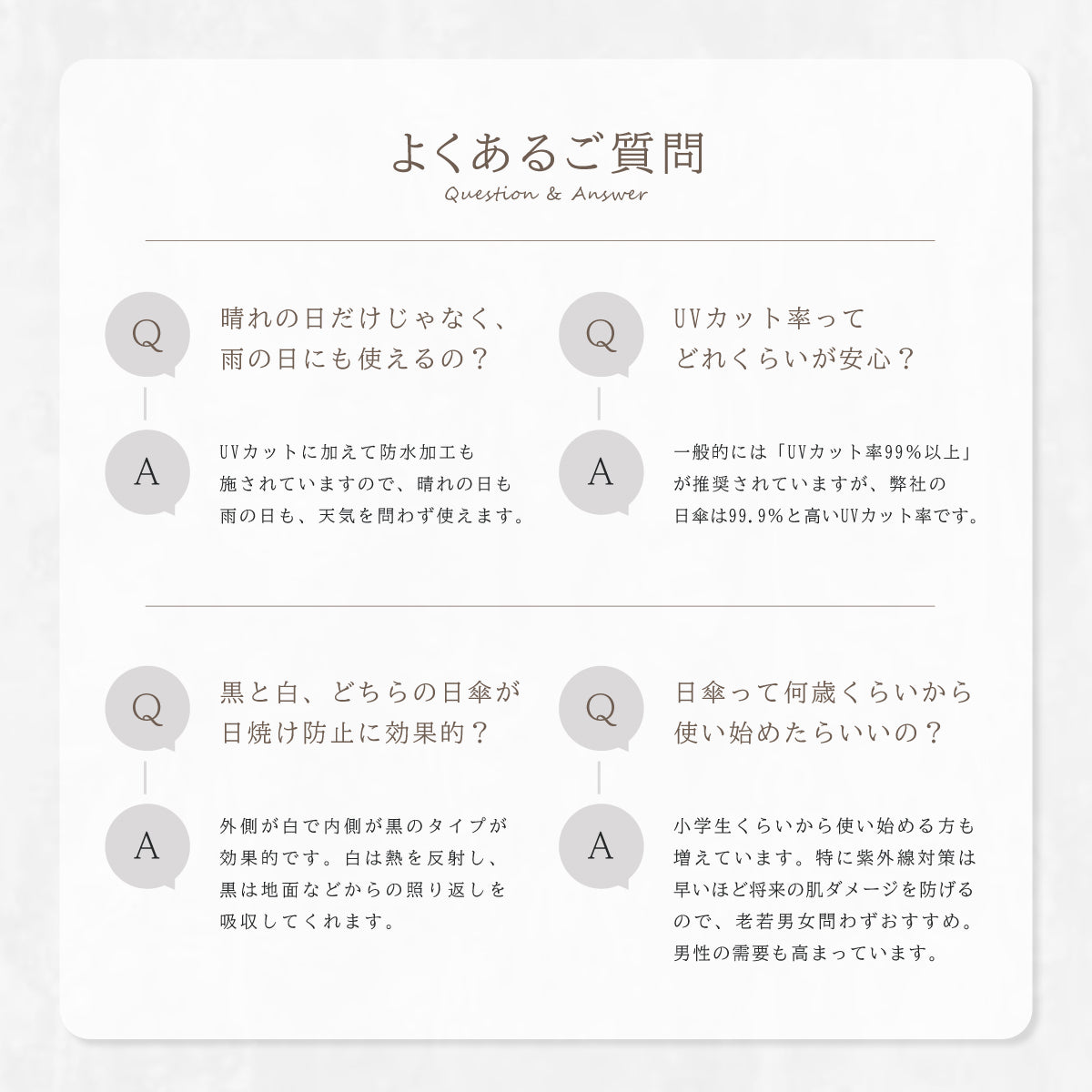 完全遮光 日傘【本革タグ付き】ab-ot011-chp