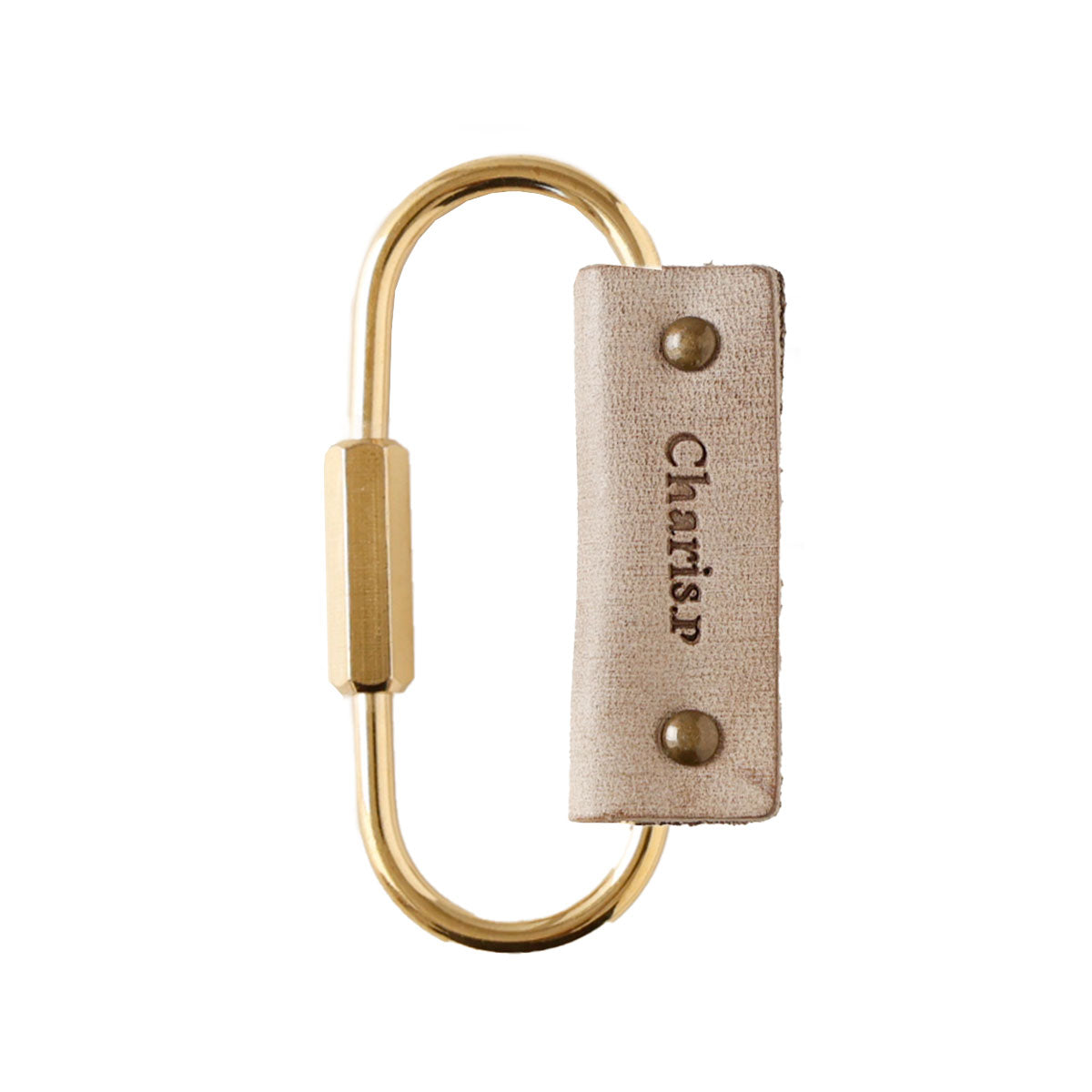 Charis Poche【本革】真鍮カラビナ kh058