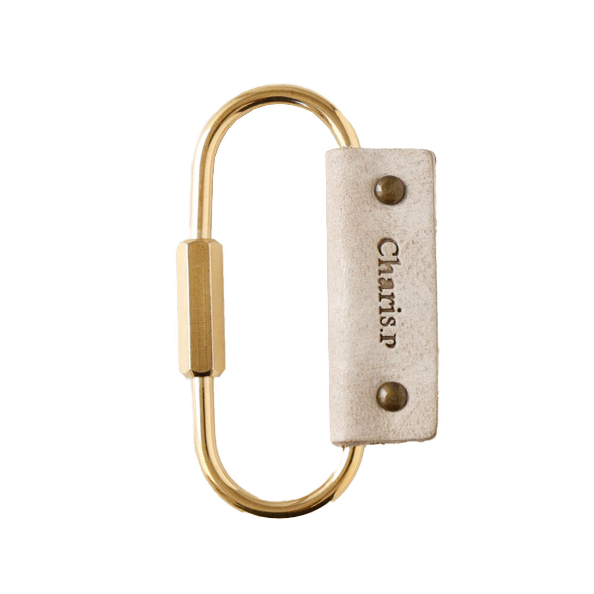 Charis Poche【本革】真鍮カラビナ kh058