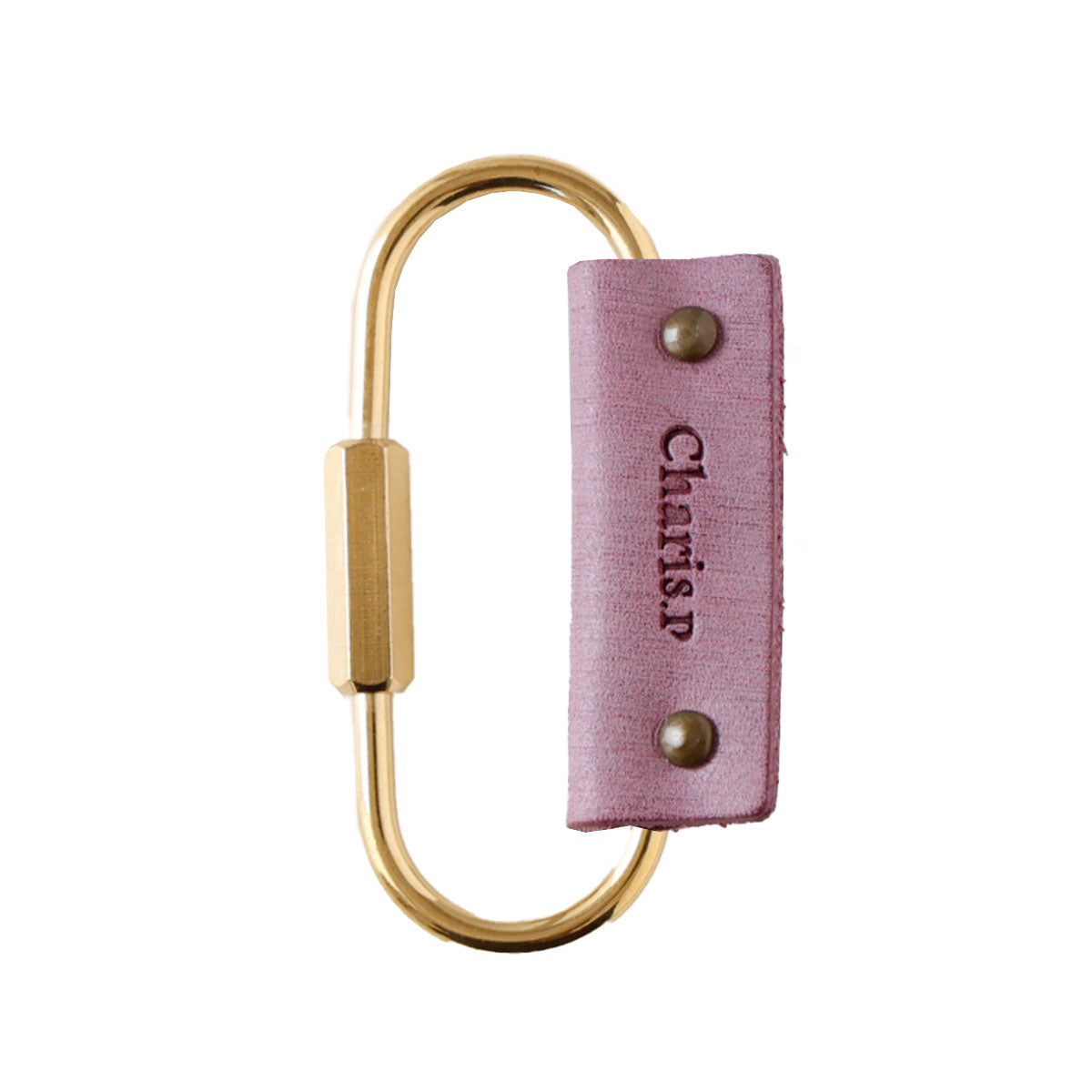 Charis Poche【本革】真鍮カラビナ kh058