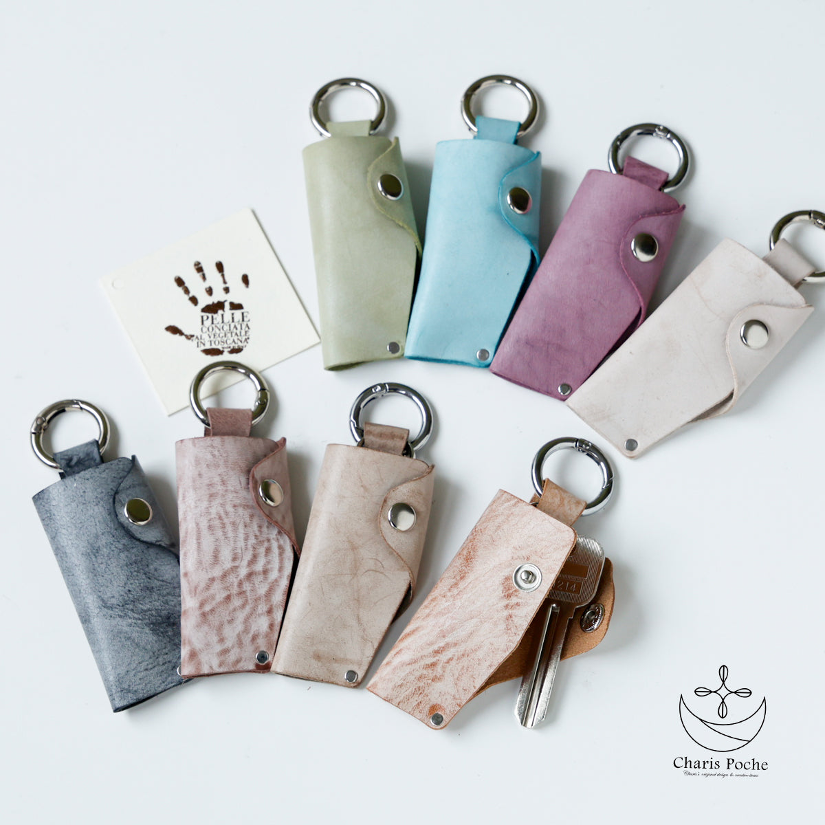 本革 | アラスカレザーキーケース kp074