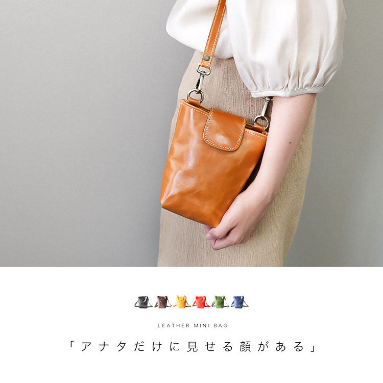 Charis Poche【本革】ミニショルダーバッグ lb336