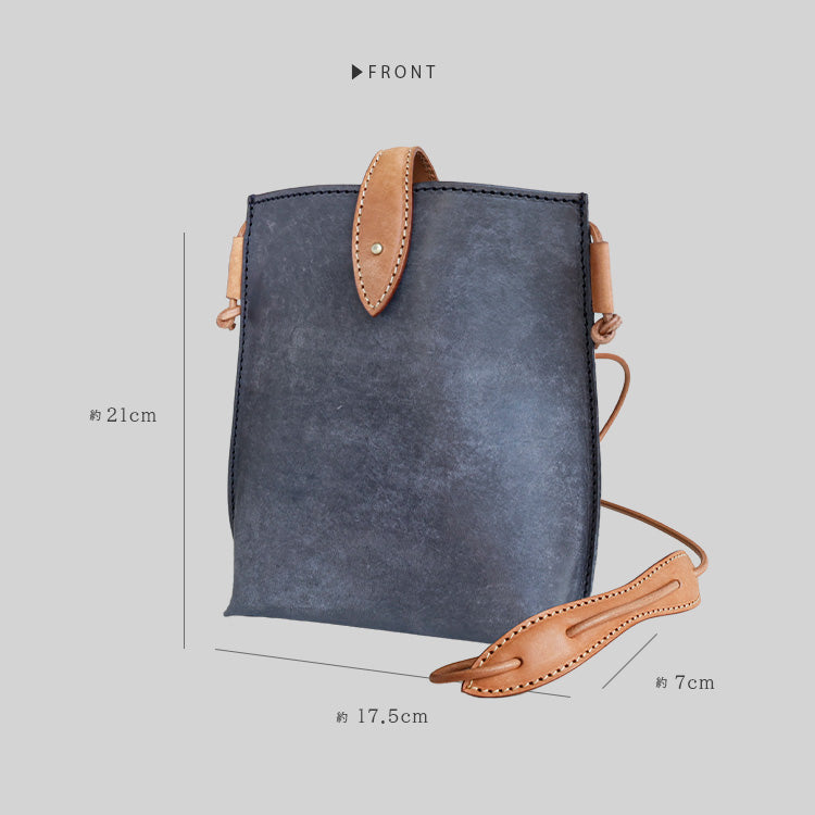 【本革】育てるショルダーバッグ イタリアンレザー lb352