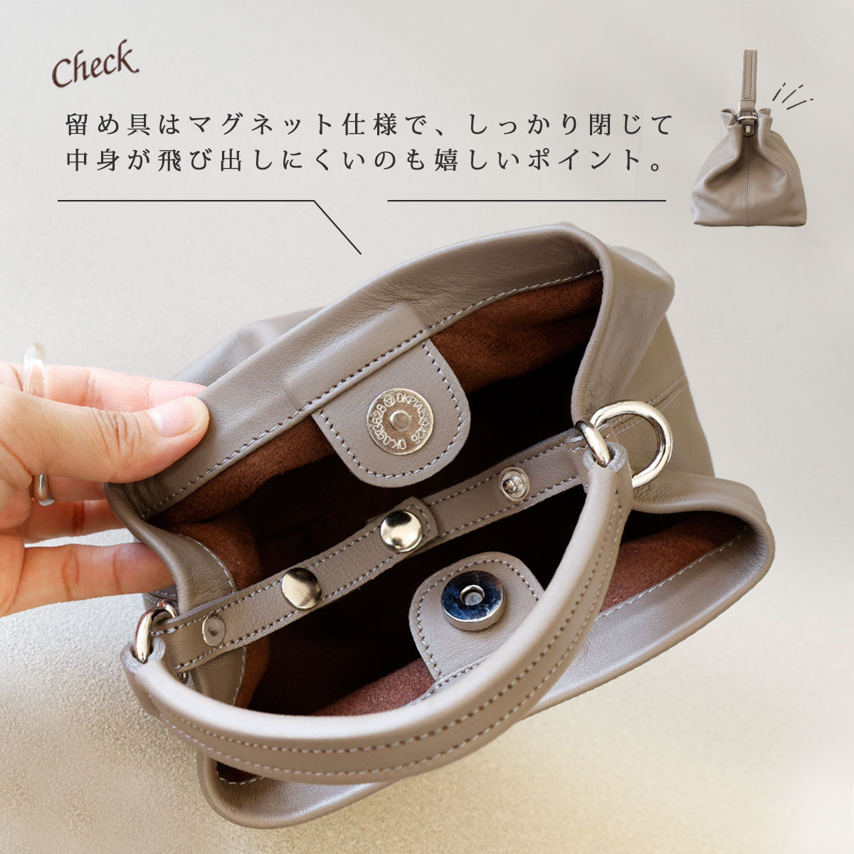 【本革】カーフスキン2WAYミニバッグ lbw016