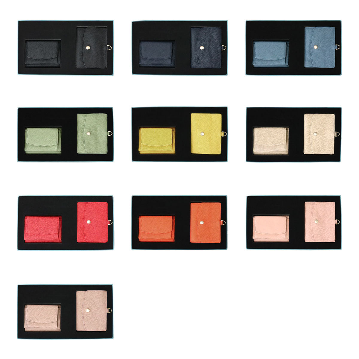 Charis Poche【財布・IDケース 2点セット】ab-lw005-cd501-2set