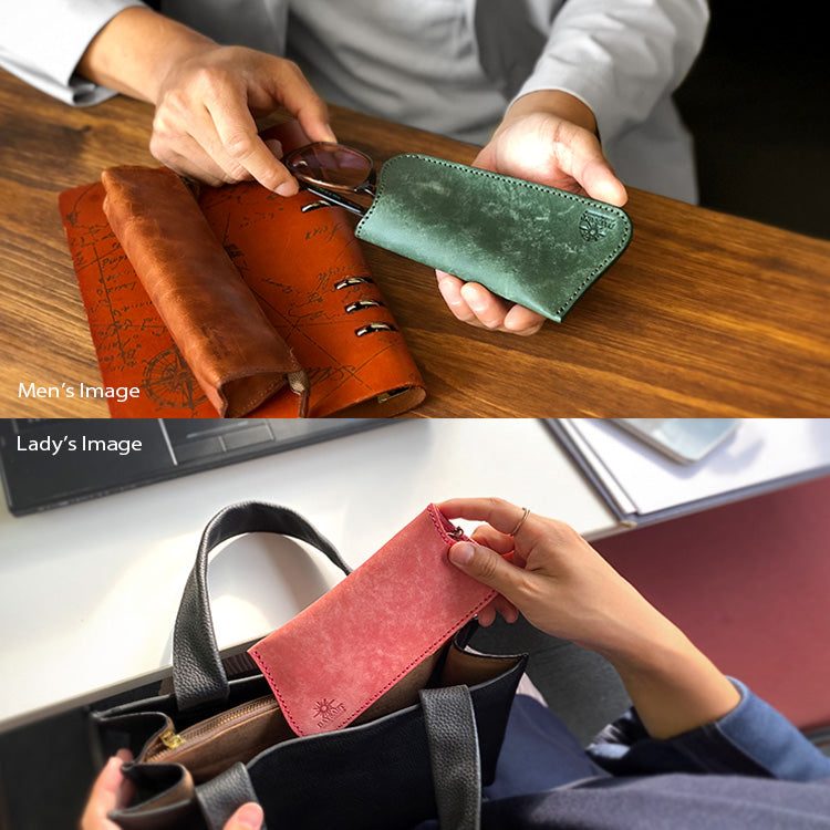 【本革】メガネケース gc012