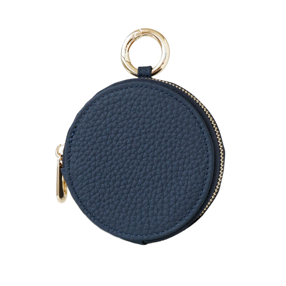 本革 サークルポーチ 丸型 マルチポーチ キーケース お直しポーチ