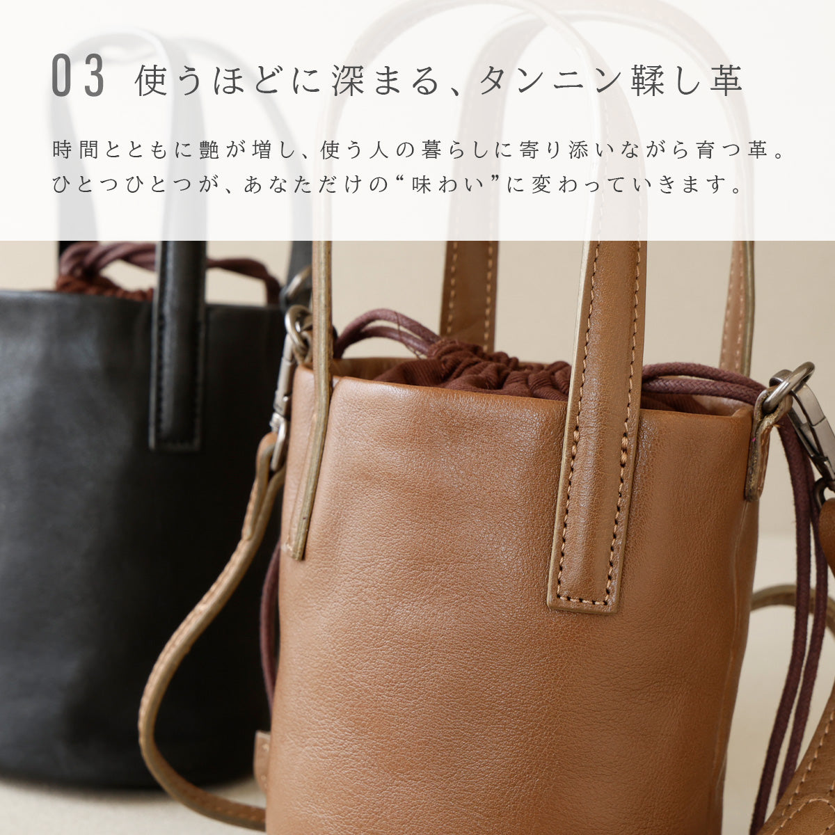 【本革】筒型2WAYバッグ　ab-lb045