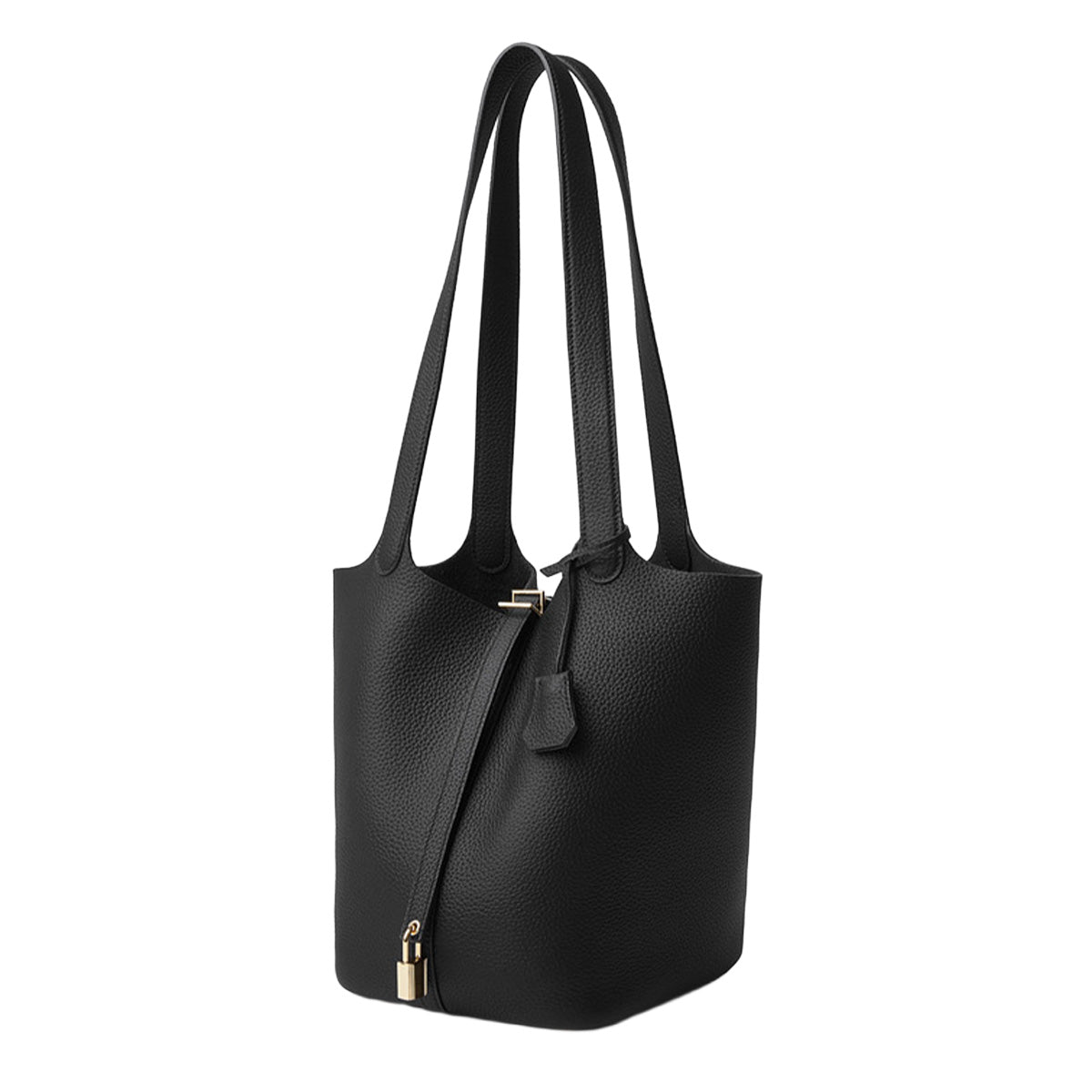 【本革】キーロック バケットバッグ　ab-lb051