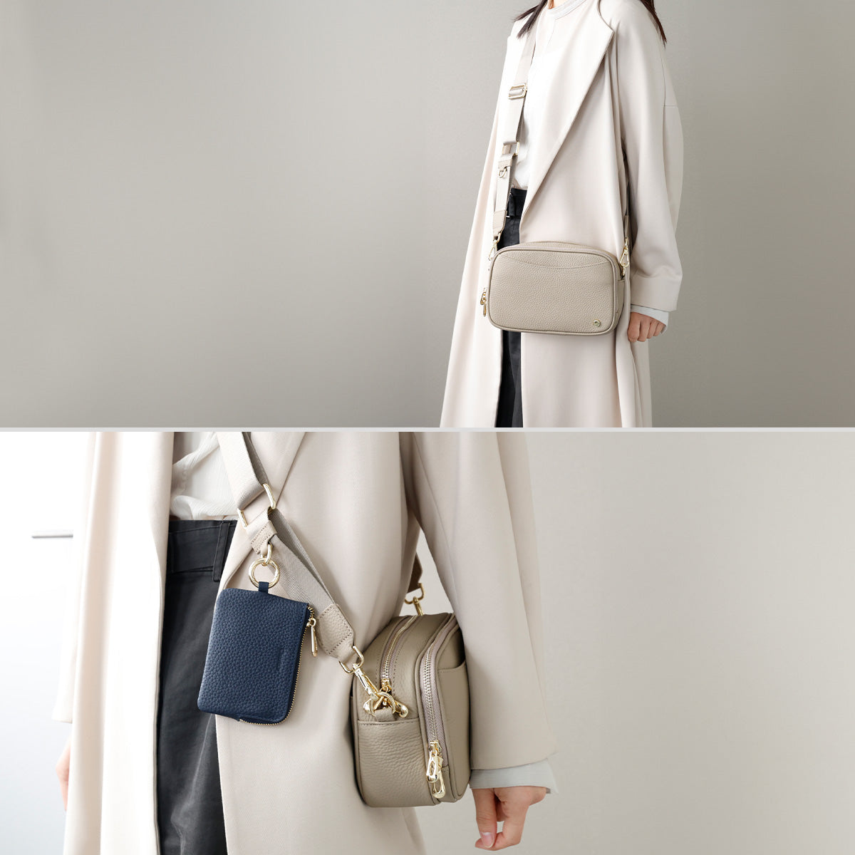 Charis Poche 【本革】お財布ショルダーバッグ ab-lb503