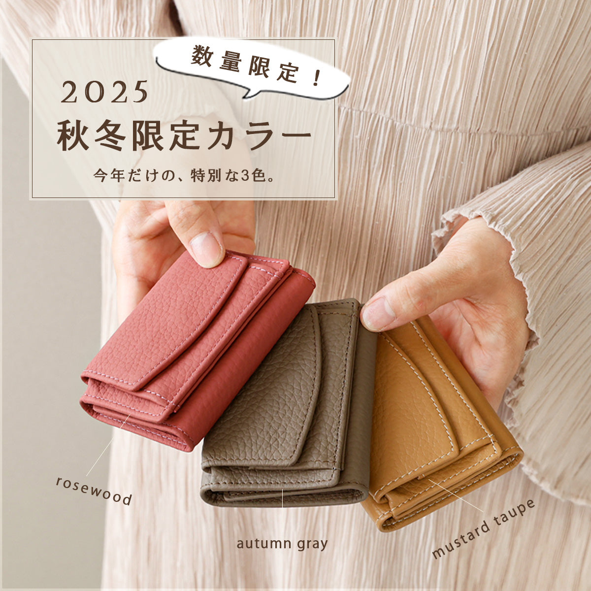 Charis Poche 【本革】ミニウォレット  ab-lw005