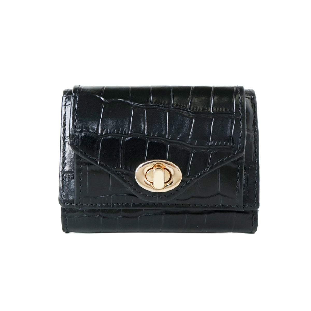 Charis Poche【本革】クロコ型押し 小さい財布 ab-lw512