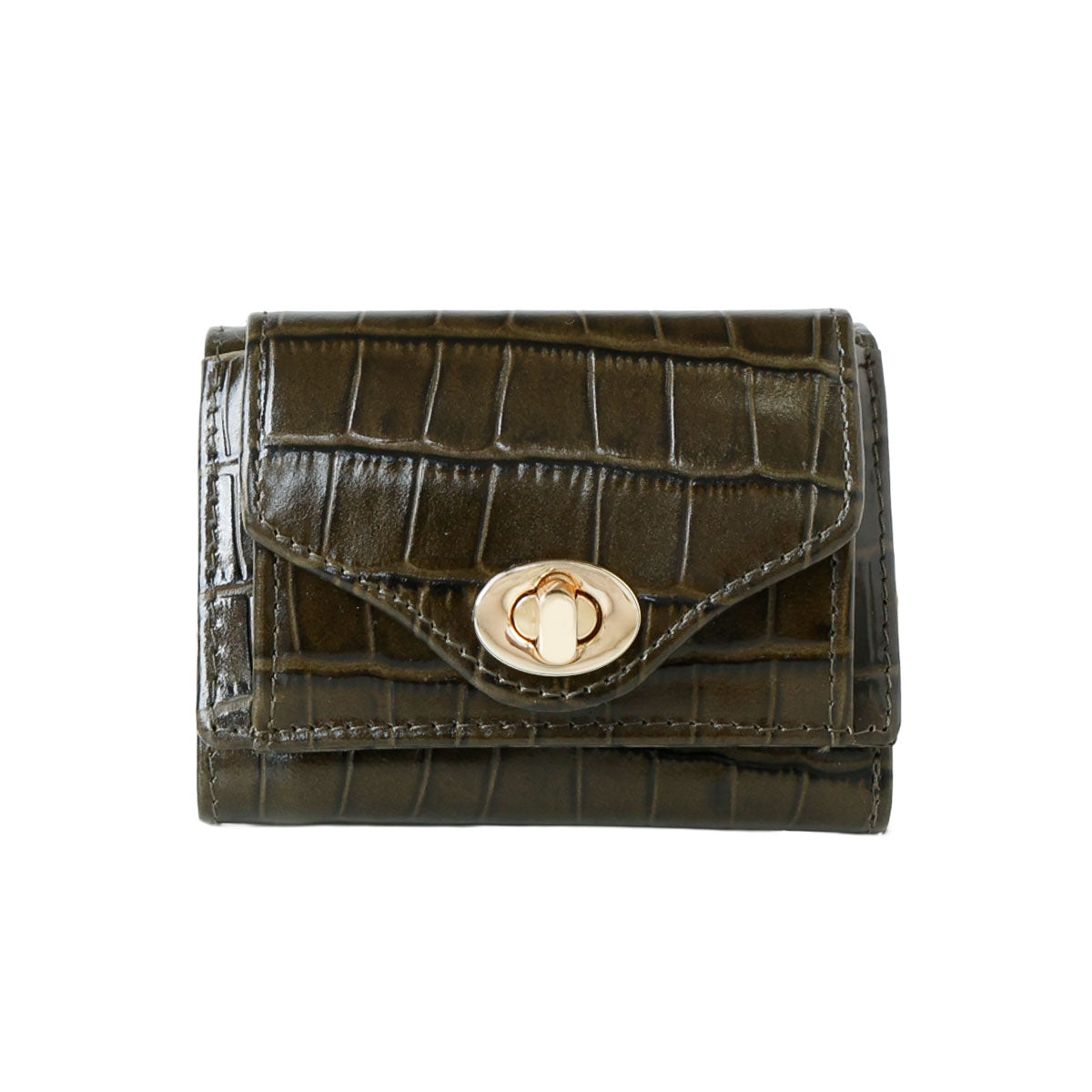 Charis Poche【本革】クロコ型押し 小さい財布 ab-lw512