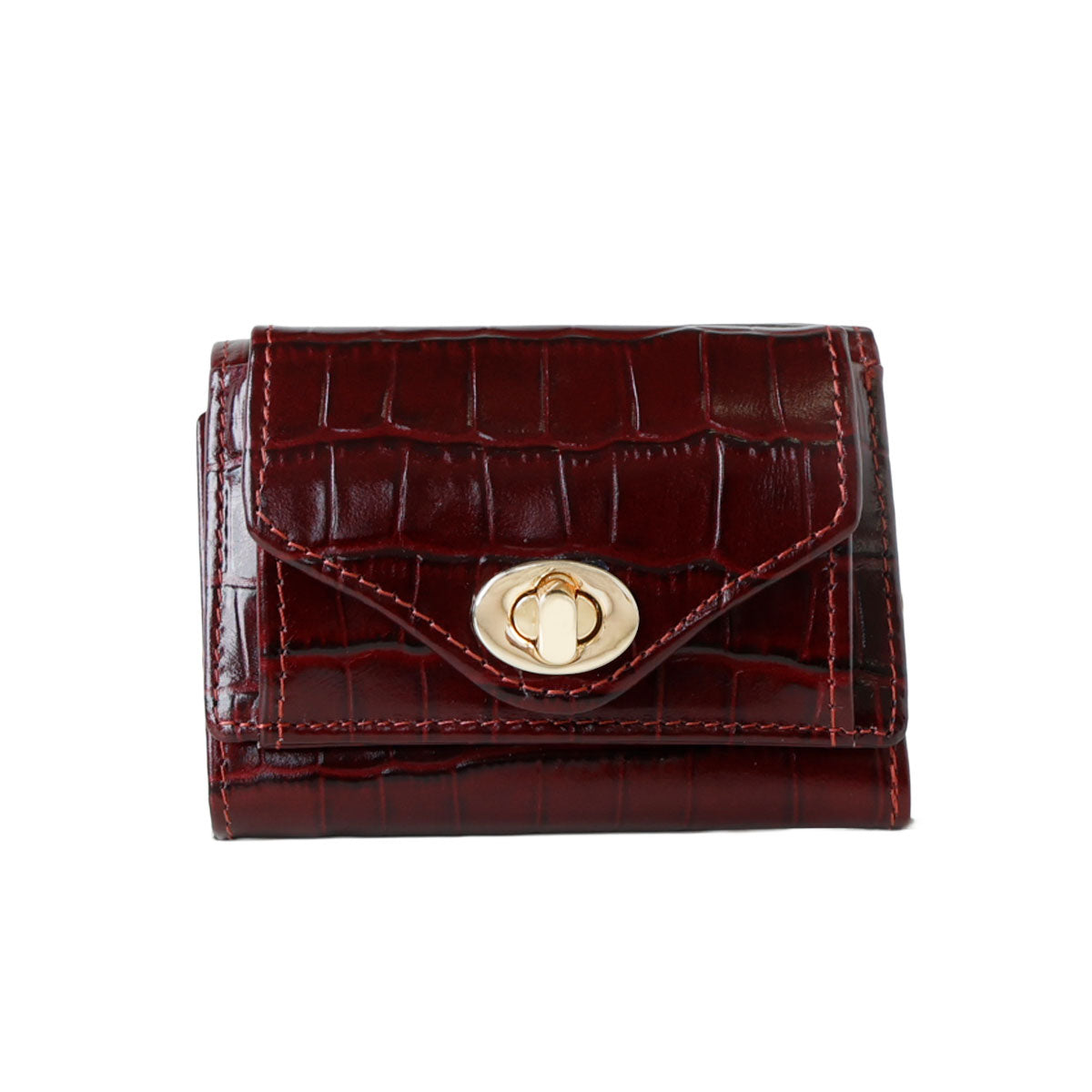 Charis Poche【本革】クロコ型押し 小さい財布 ab-lw512