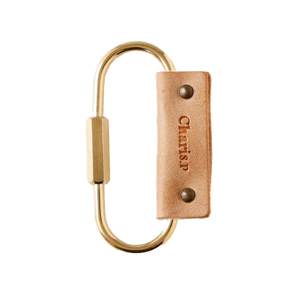 Charis Poche【本革】真鍮カラビナ　kh058