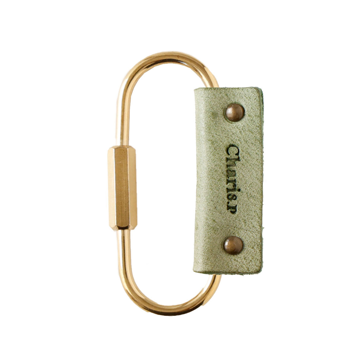 Charis Poche【本革】真鍮カラビナ　kh058