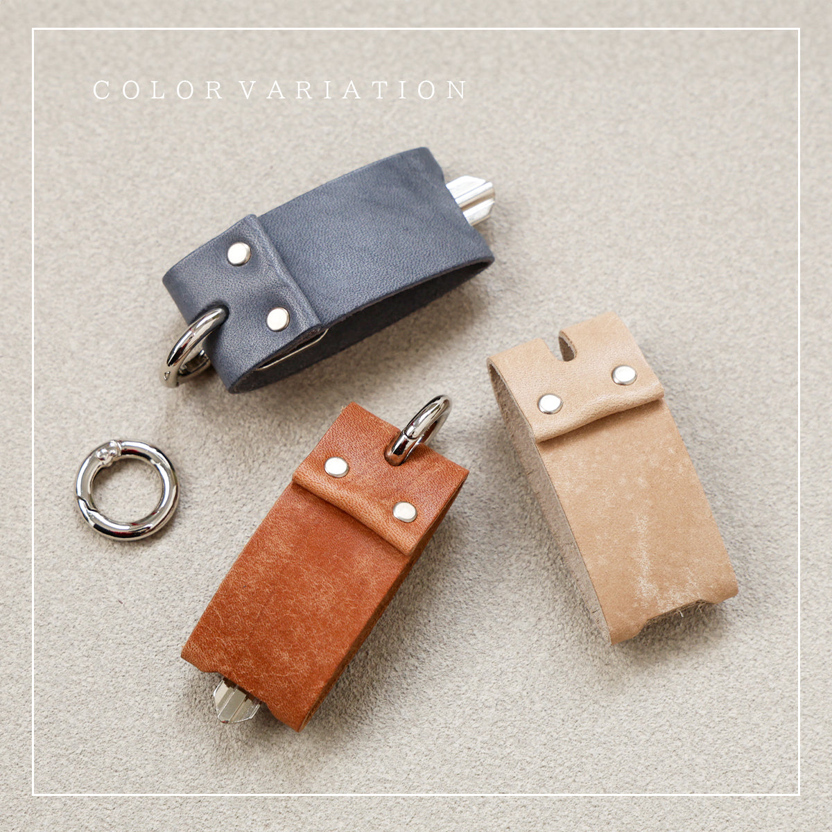 本革｜イタリアンレザー《3種》キーカバー　ky138