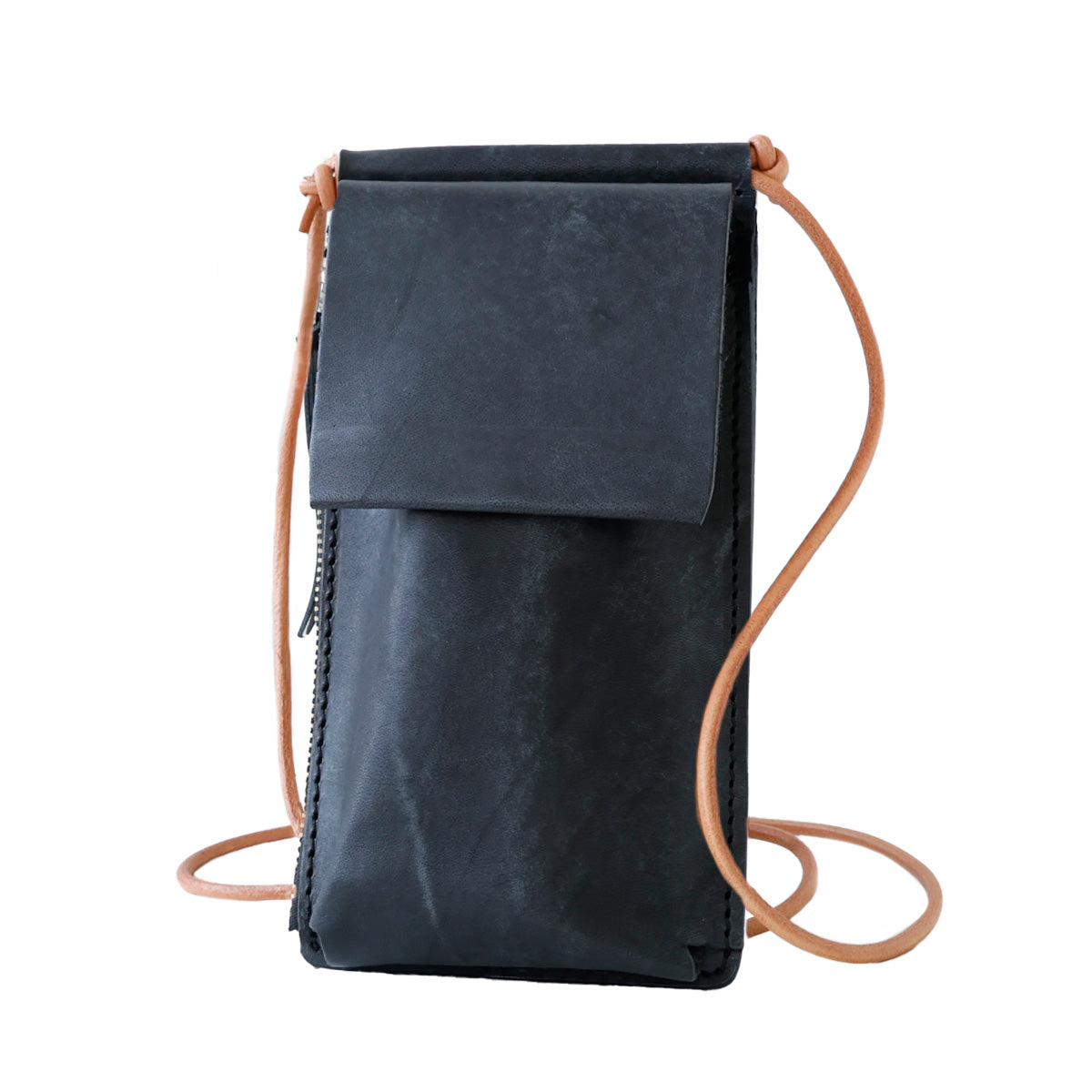 【本革】育てるスマホショルダーポーチ イタリアンレザー  lb369