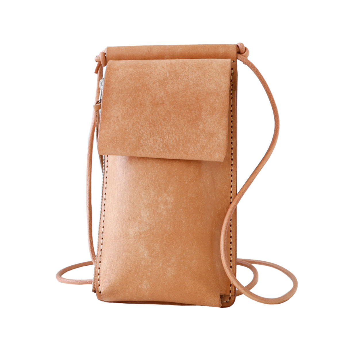 【本革】育てるスマホショルダーポーチ イタリアンレザー  lb369