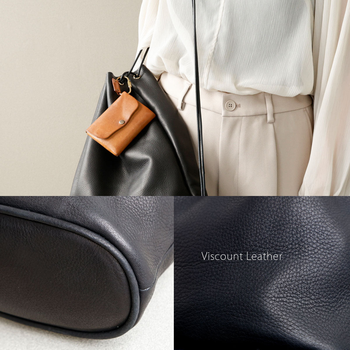 【本革】ドロストナップサック　lb374